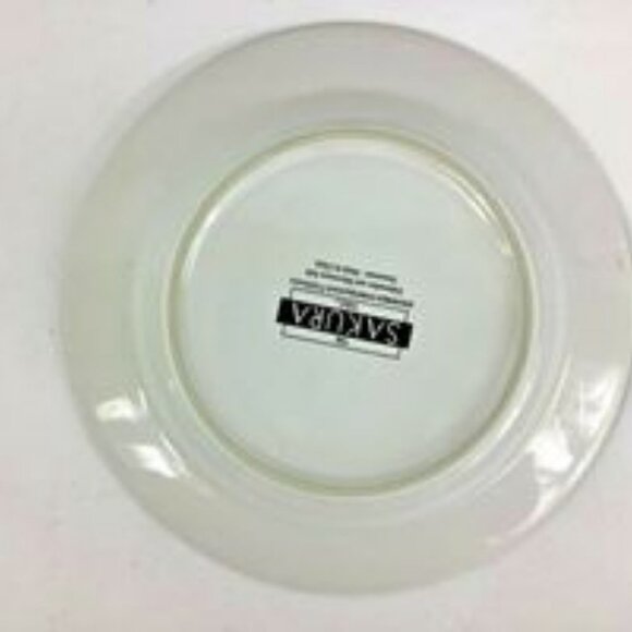 NEW 4 Sakura Fiddlestix SNOWMEN PORTRAIT Dessert Plates 4 Colors & Designs Disc. - Picture 4 of 8